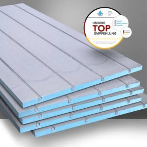 Belvit XPS 500 Fußbodenheizungsplatten (60m²) für Trockenbau Warmwasser Heizsystem.