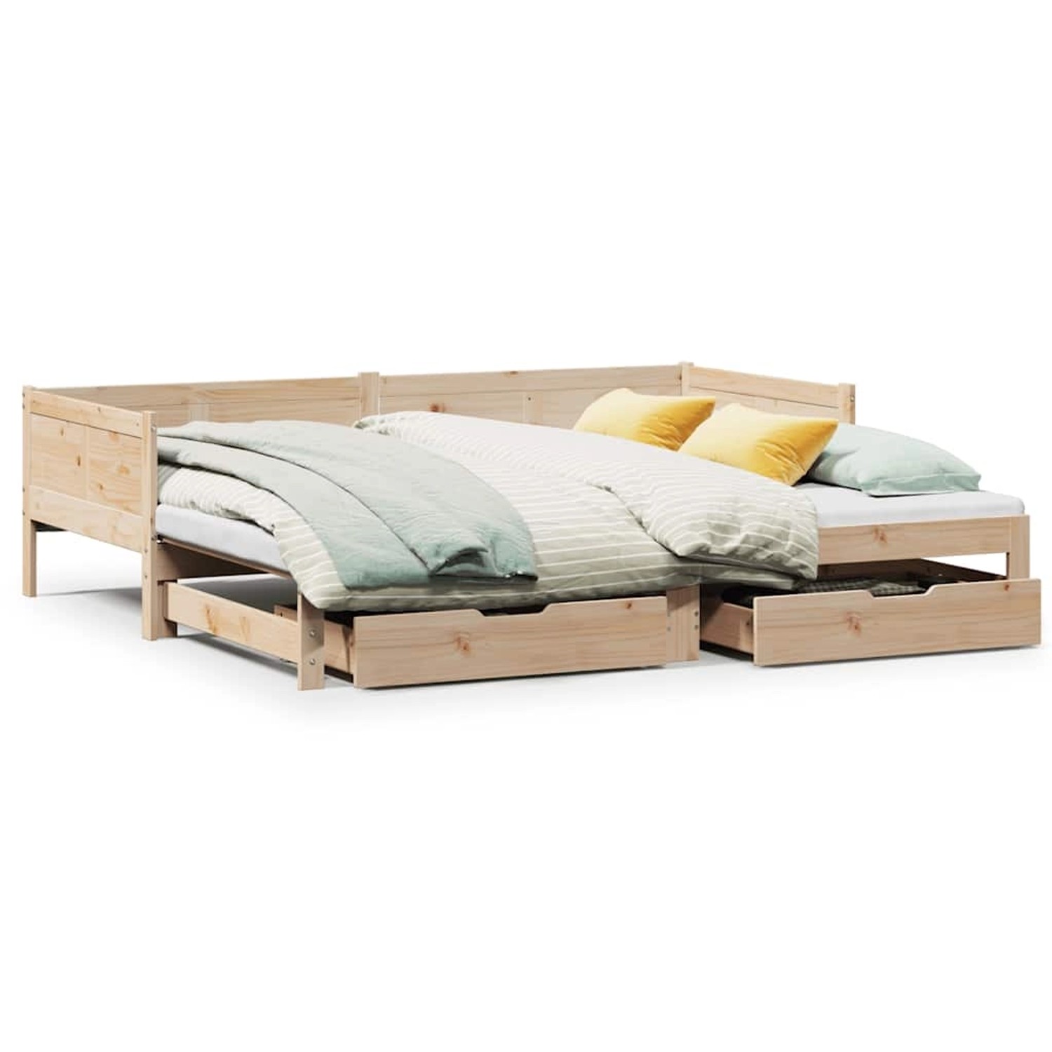 vidaXL Tagesbett Ausziehbar mit Schubladen ohne Matratze 80x200 cm 3302215 günstig online kaufen