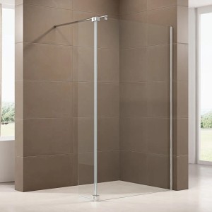 Bernstein Seitenelement Spritzschutz Echtglas NT106 Klarglas