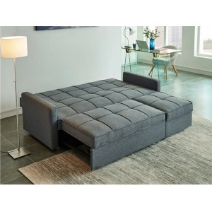 Vente-unique Schlafsofa Canetti Grau 206 cm