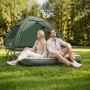 Grünes SoBuy Feldbett-Campingzelt für 2 Personen mit Luftmatratze. Ideal für Outdoor-Abenteuer und Camping.