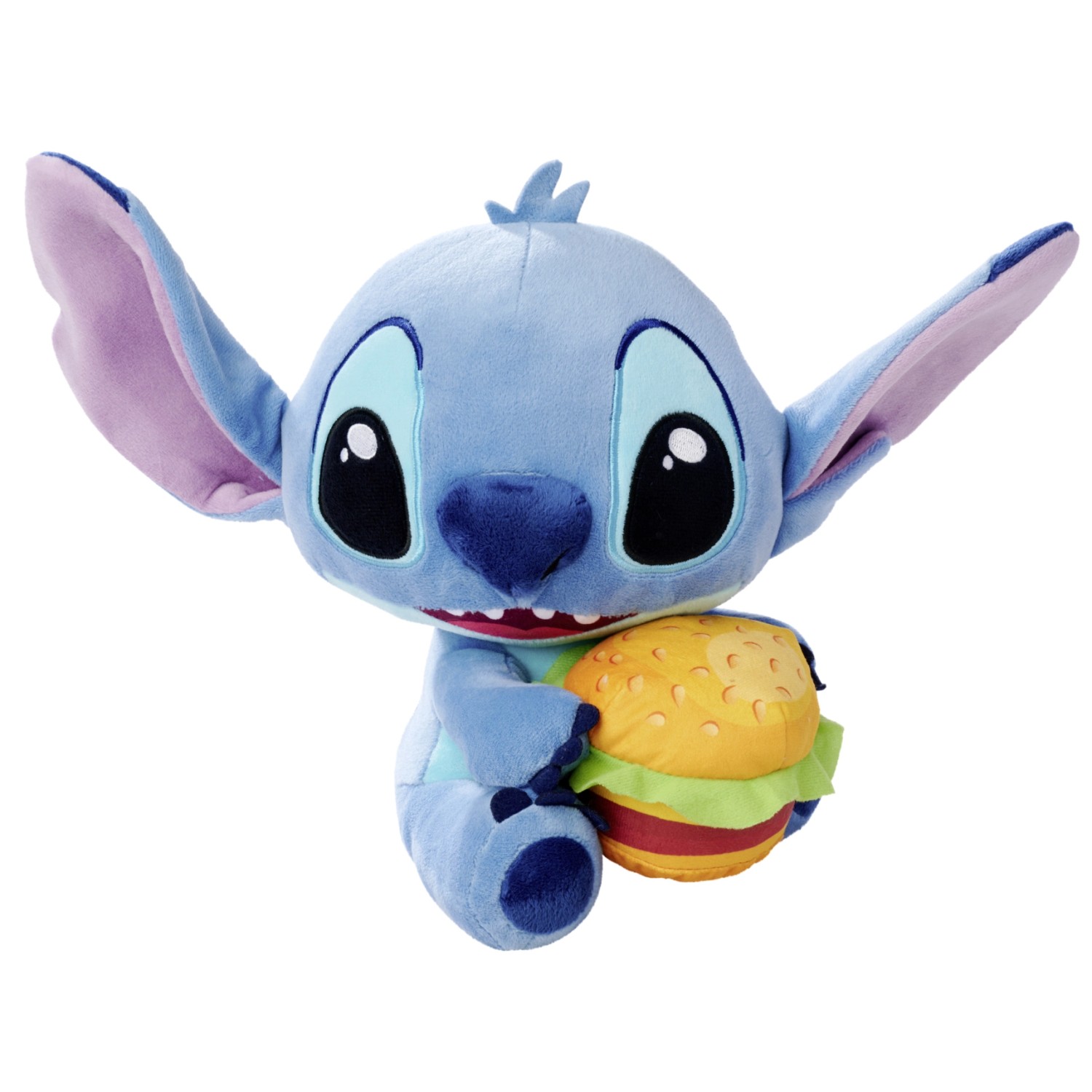 Disney Plüschfigur Stitch mit Burger 25 cm Blau günstig online kaufen
