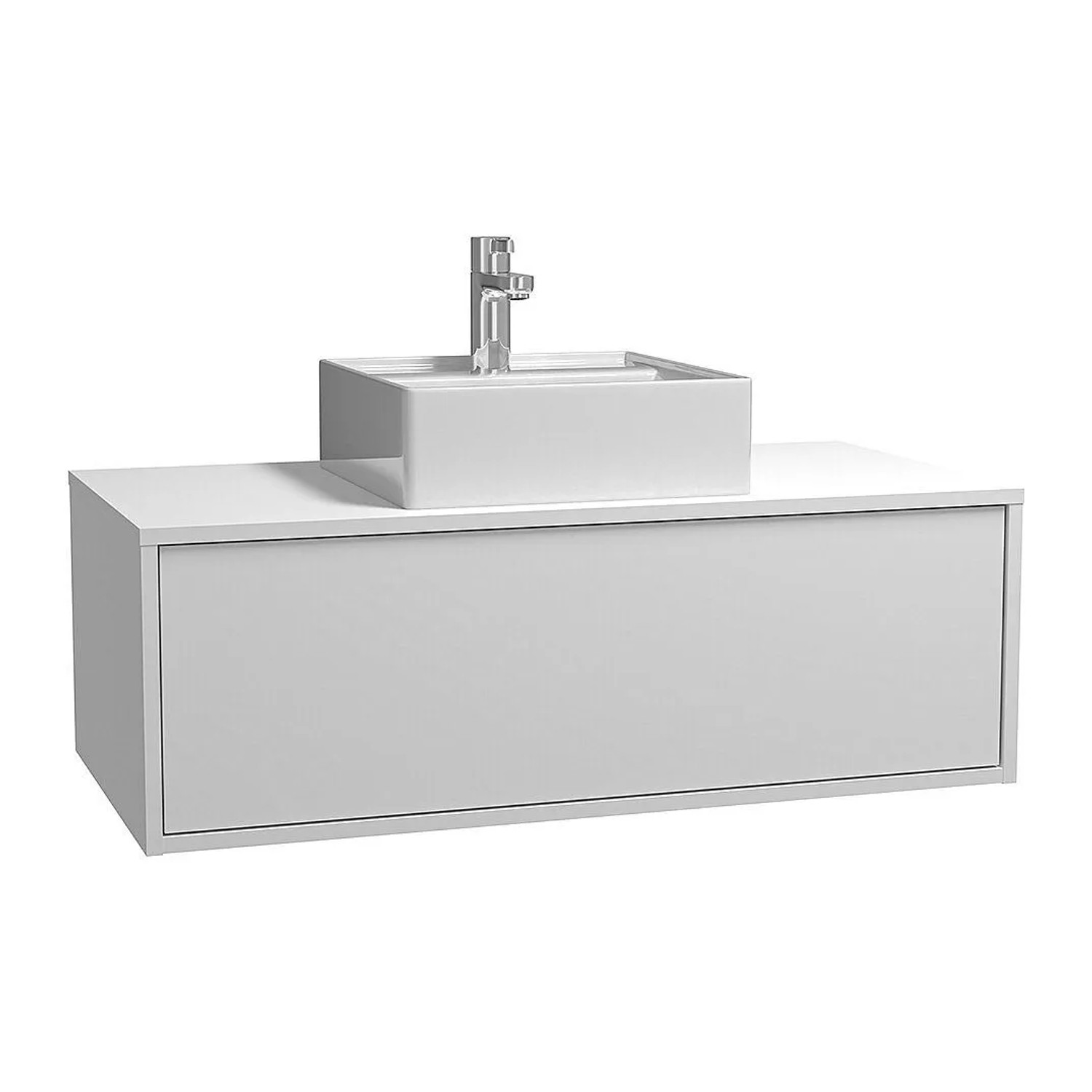 Vente-unique Einzelwaschtisch Teana Weiß 94 cm