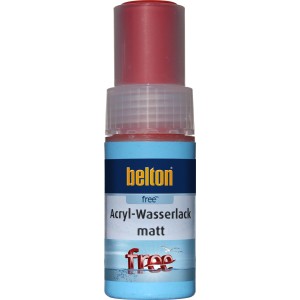Belton Free AQUAcolours Lackstift RAL 3000 Feuerrot matt, 9ml. Buntlack für Ausbesserungen.