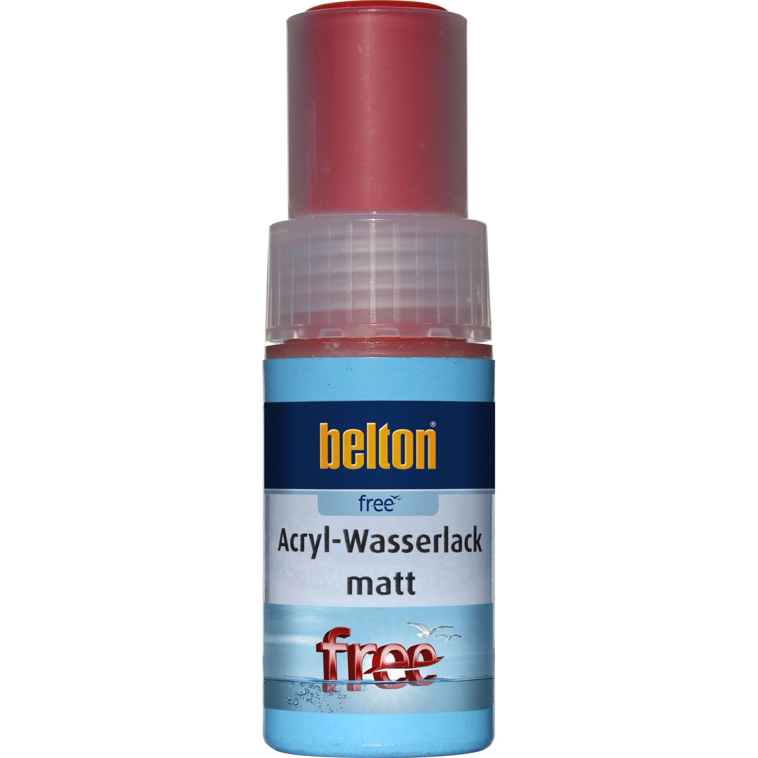 Belton Free AQUAcolours Lackstift RAL 3000 Feuerrot matt, 9ml. Buntlack für Ausbesserungen.