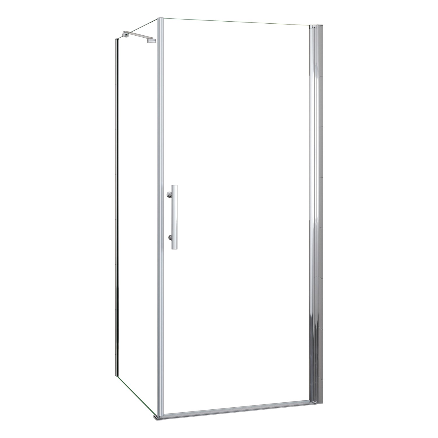 AICA Eckeinstieg Tür x Seitenwand 70x100cm Höhe 185cm Duschkabine Schwingtü günstig online kaufen