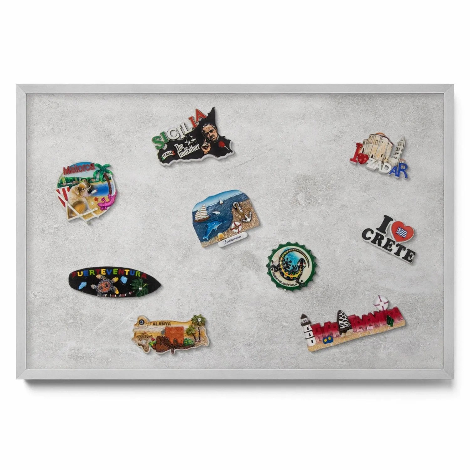 Tulup Magnettafel Reisemagnete Magnetboard Betonwandstruktur 60x40 cm Magne günstig online kaufen