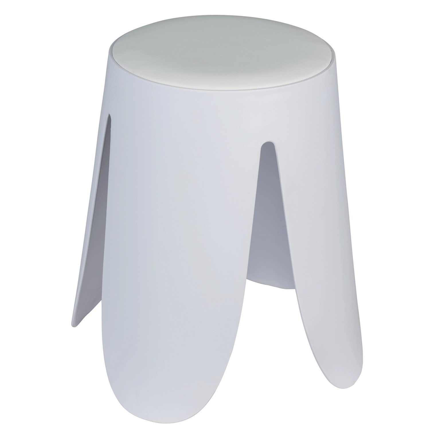 Wenko Badhocker Comiso Ø 44,5 cm x 46 cm Weiß Matt günstig online kaufen