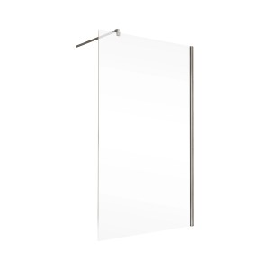 Schulte Walk-In Dusche Toura, 120x200 cm, mit Chromprofil und Stabilisationsbügel.
