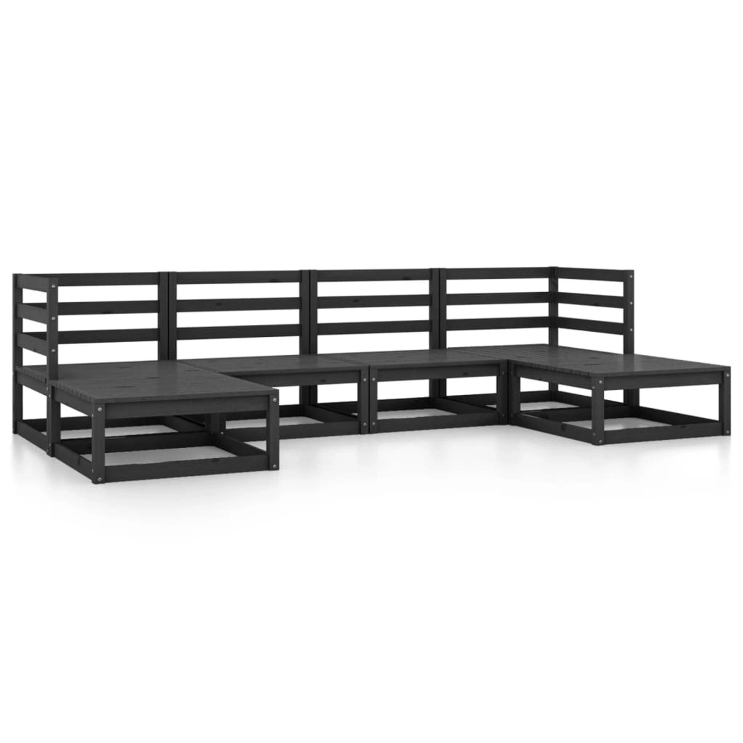 vidaXL 6-tlg Garten-Lounge-Set Massivholz Kiefer Modell 102 günstig online kaufen