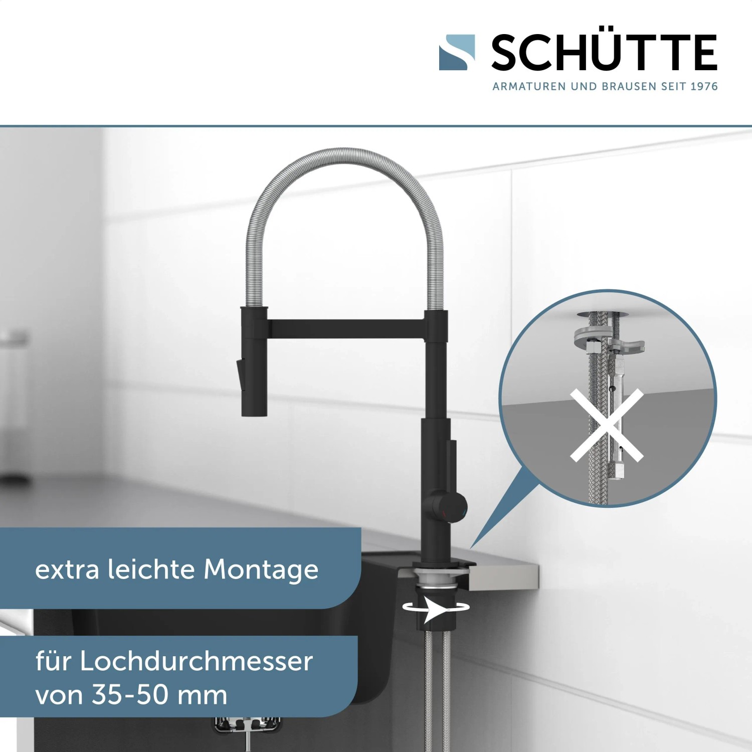 Hansgrohe Talis M54 - Küchenarmatur, 1 Stahlart, Wasserhahn Küche Mit Auslaufhöh