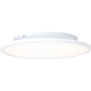 Rundes, weißes LED-Deckenpanel Buffi von Brilliant, Ø 35 cm, für Innenräume.