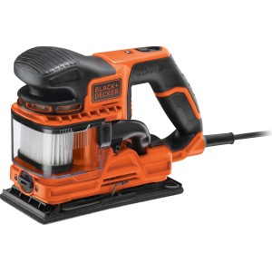 Black+Decker DUOSAND KA330EKA Schwingschleifer in Orange und Schwarz.
