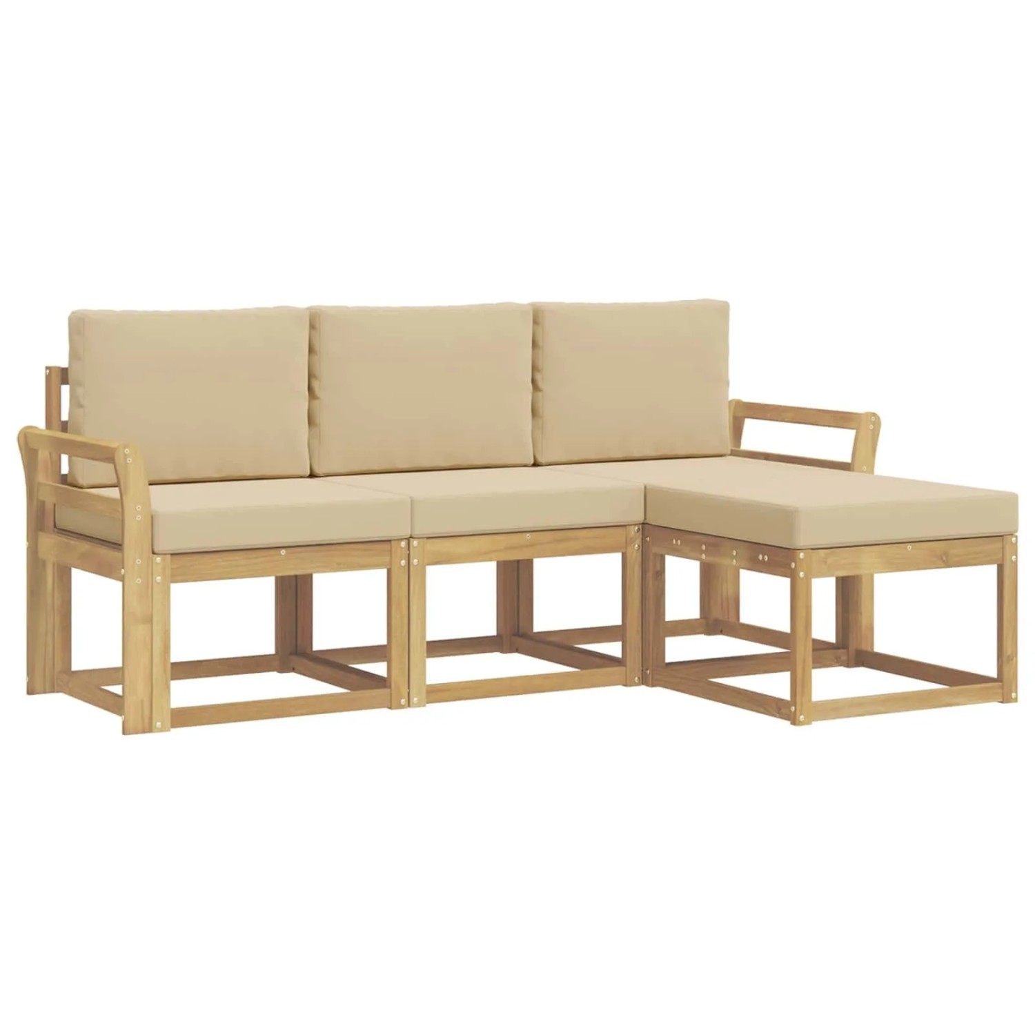 vidaXL Outdoor-Sofagarnitur 4-Tlg 3387457