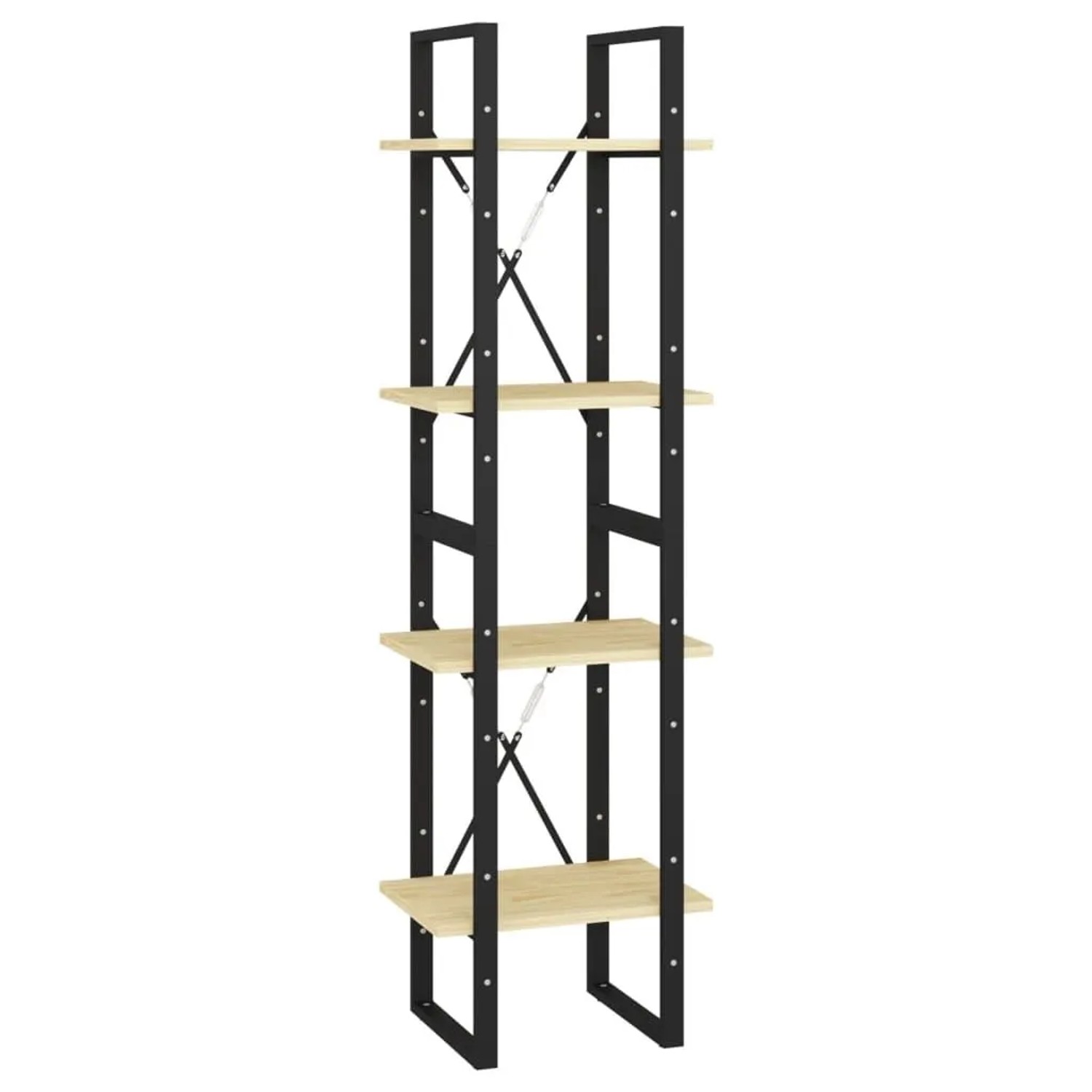 vidaXL Bücherregal 4 Böden 40x30x140 cm Massivholz Kiefer 806422 günstig online kaufen