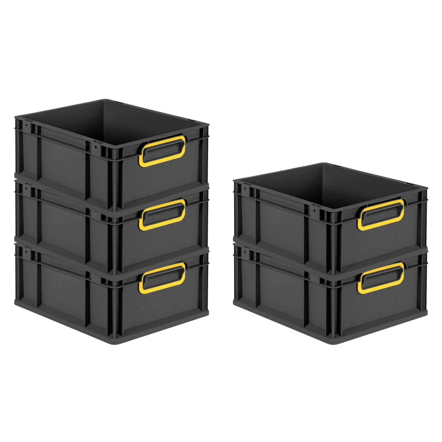 PROREGAL SparSet 5x Eurobox Nextgen Color HxBxT 17x30x40cm 16 Liter Griffe günstig online kaufen