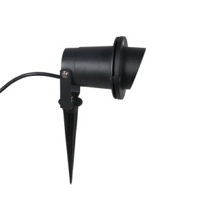 QAZQA Gartenstrahler Schwarz inkl. Kabel und Stecker IP65 Done