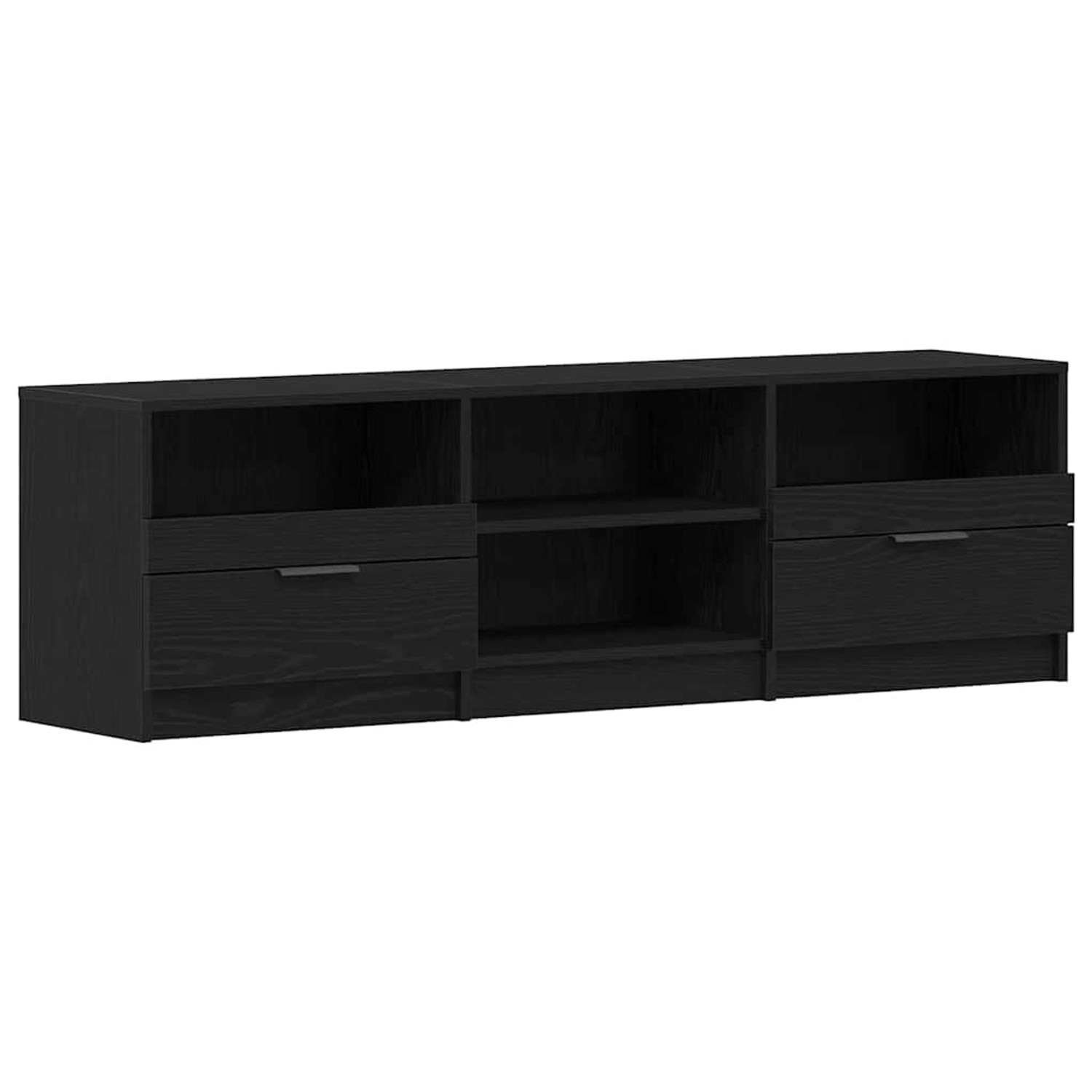 vidaXL TV-Schrank Schwarz 150 x 33,5 x 45 cm Holzwerkstoff 862744
