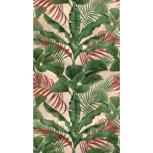 A.S. Creation Fototapete Dschungel mit grünen und braunen Palmenblättern.