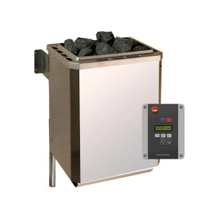 Weka Saunaofen 7,5 kW mit Steinen und digitaler Steuerung für Saunahaus Kurikka.