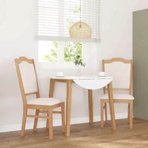 vidaXL Esszimmerstühle mit Kissen 2 Stk Massivholz Gummibaum 4102468