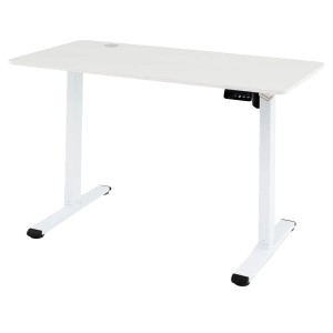 Costway Höhenverstellbarer Schreibtisch 120 x 60 cm Elektrisch Weiß