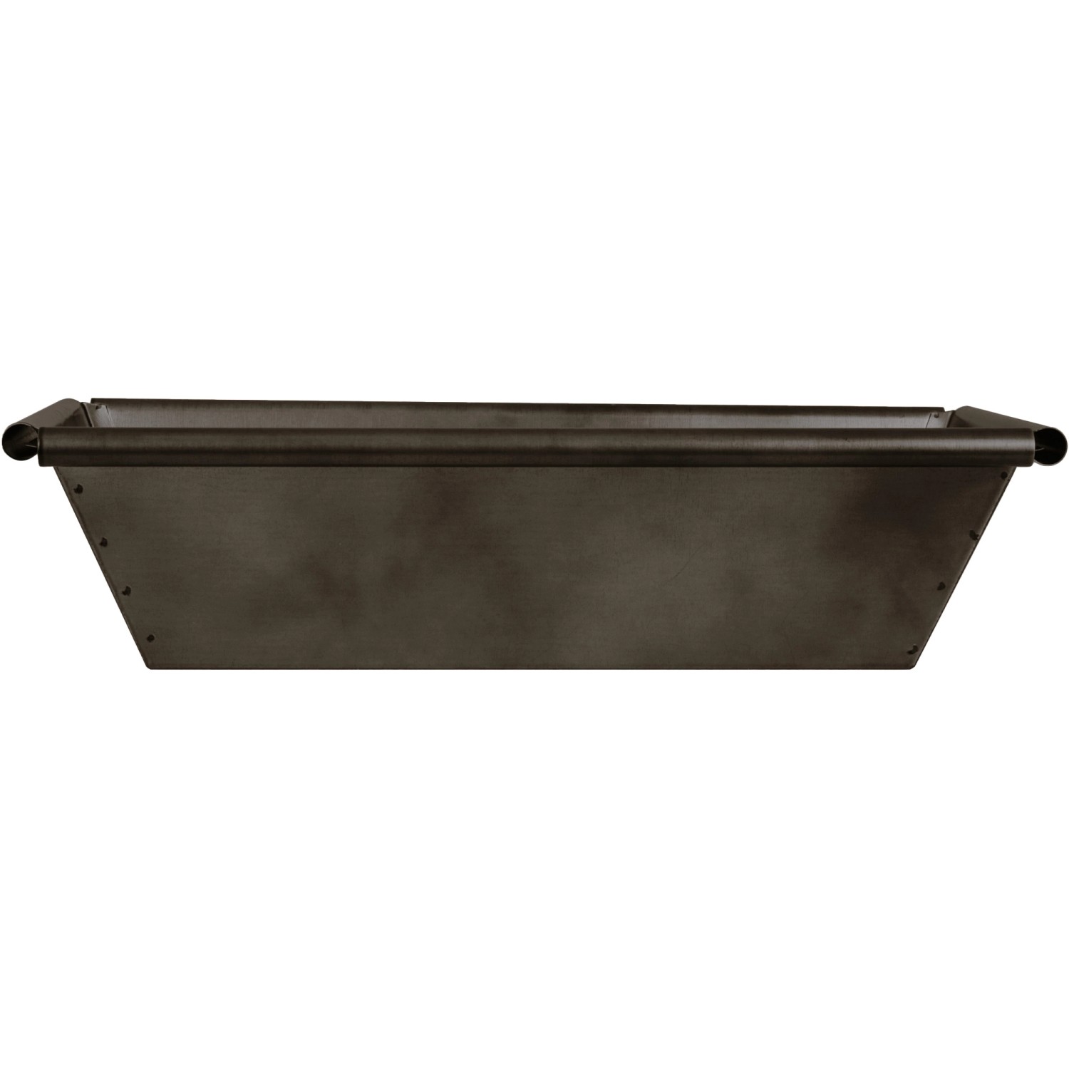 Zink-Blumenkasten Blacklook 20 cm x 40 cm x 11cm