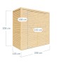 Bertilo Holz-Gartenhaus Box 1 Grau, 208x103 cm, mit Maßangaben. Weekendhaus aus FSC®-zertifiziertem Holz.