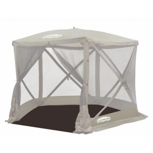 Claptop Boden für Faltpavillon 500, schwarz, wasserdicht, im Pavillon