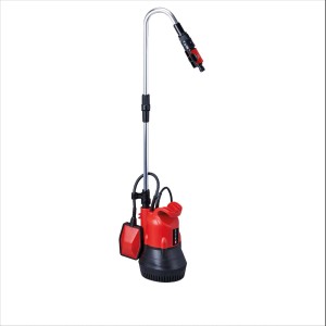 Einhell Regenfasspumpe GC-SP 4042 RB mit Schwanenhals und Schwimmerschalter.