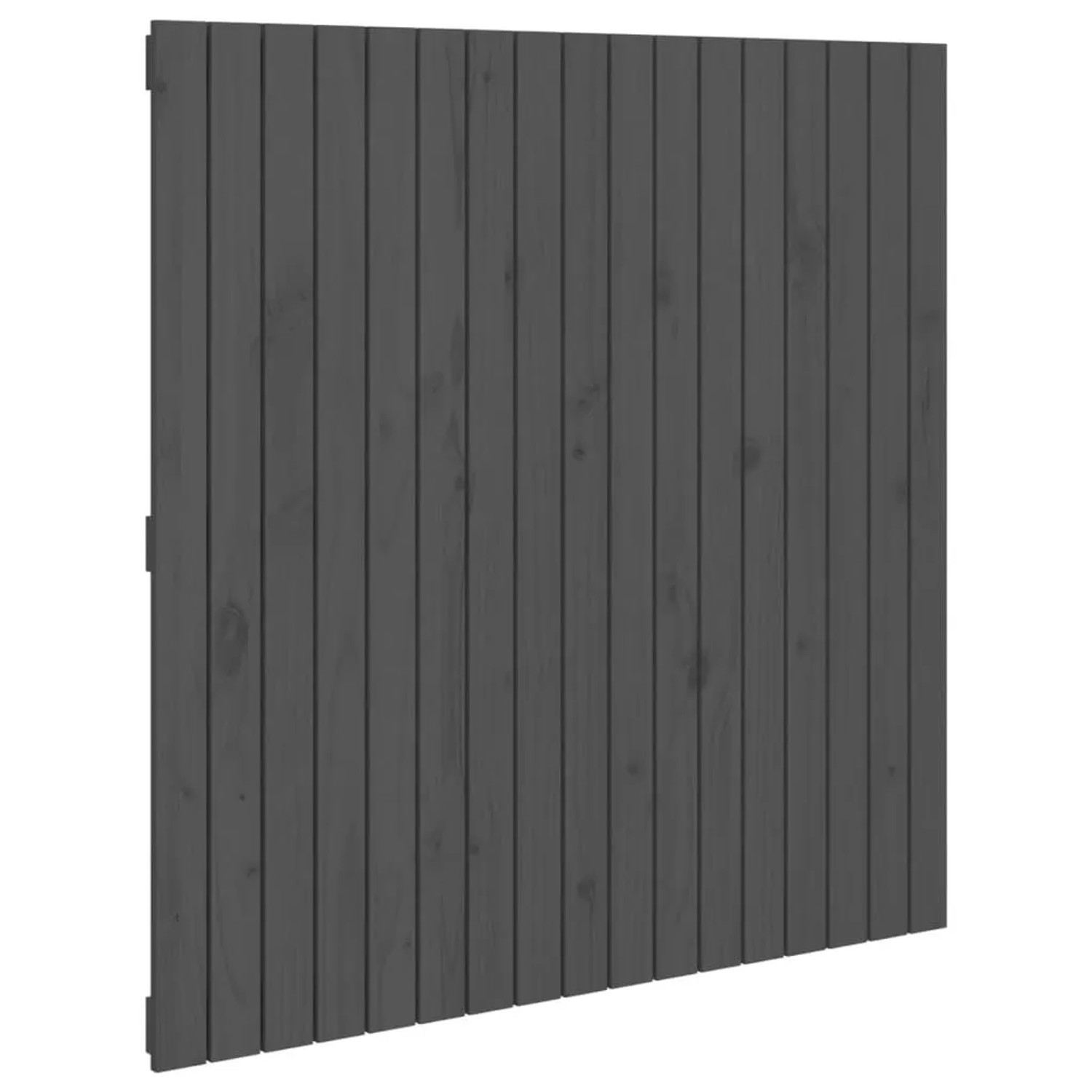 vidaXL Wand-Kopfteil Grau 108x3x110 cm Massivholz Kiefer 824925