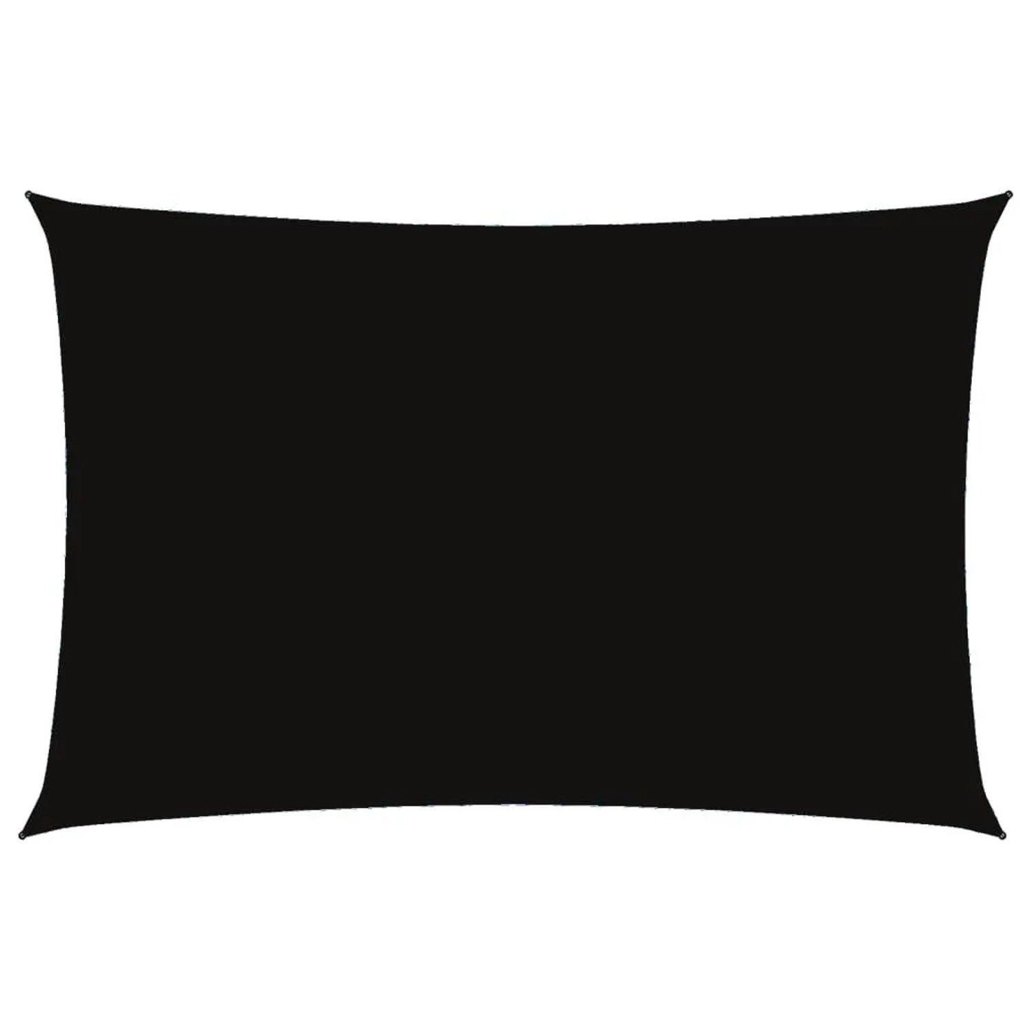 Furnicato Sonnensegel Oxford-gewebe Rechteckig 2x4 M Schwarz