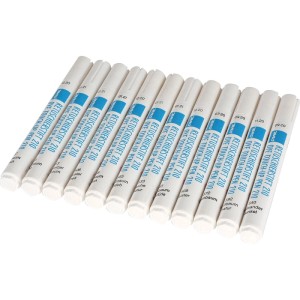 Set mit 12 weißen Bao Retuschierstiften für Holzoberflächen. Ideal zur Farbkorrektur & Kantenbearbeitung in 12 Farben.