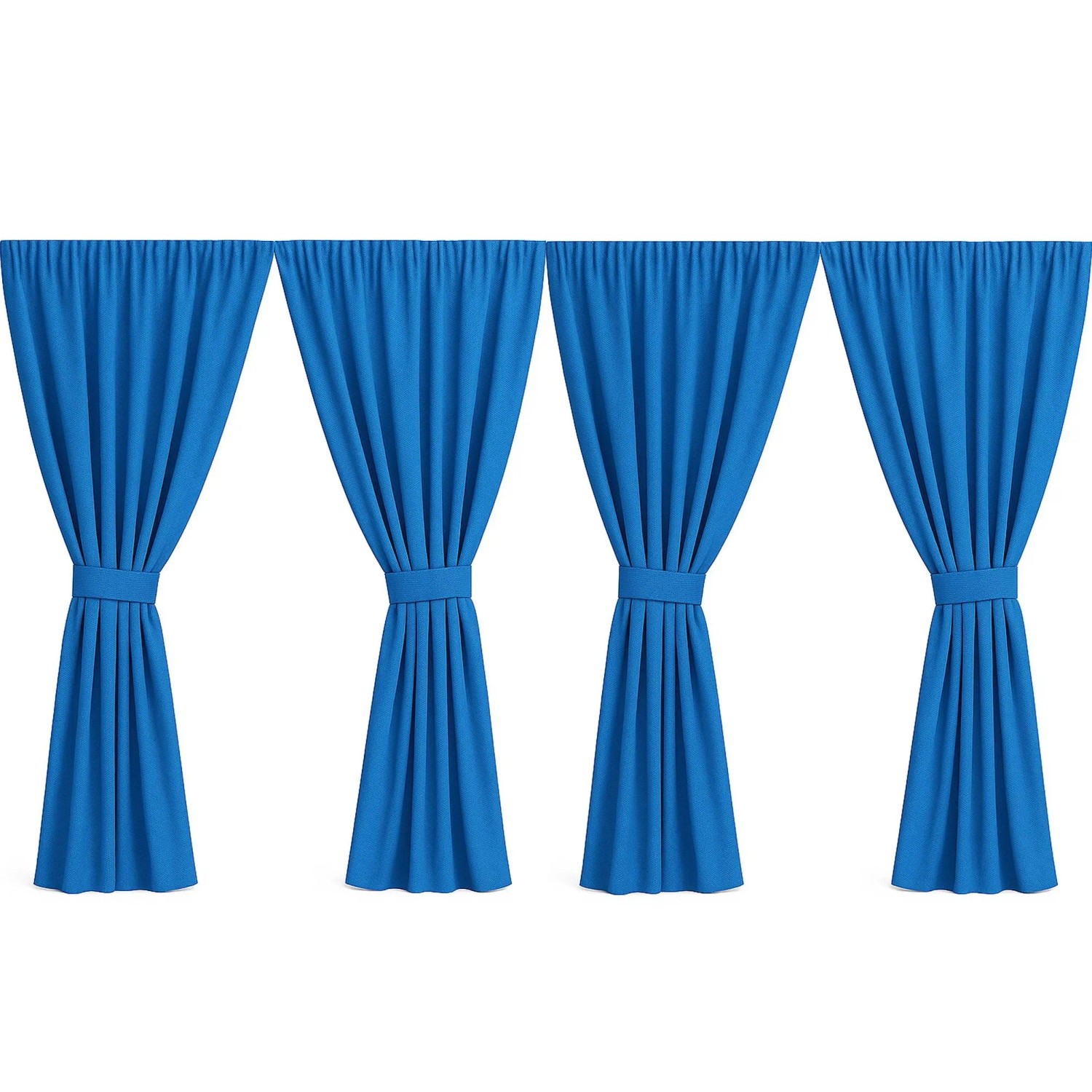 Setgarden Curtain Garden Outdoor Vorhang     4 x 155 × 220 cm – Balkon Vorhang 1tlg Blau