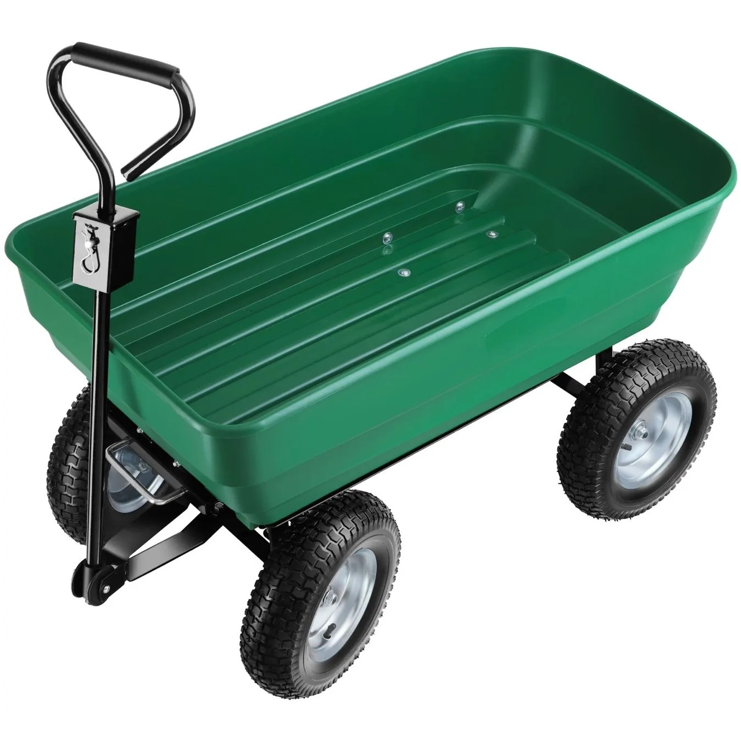 Tectake Gartenwagen Tummi Mit Kippfunktion Luftreifen 107 x 58 x 60 50 cm Grün
