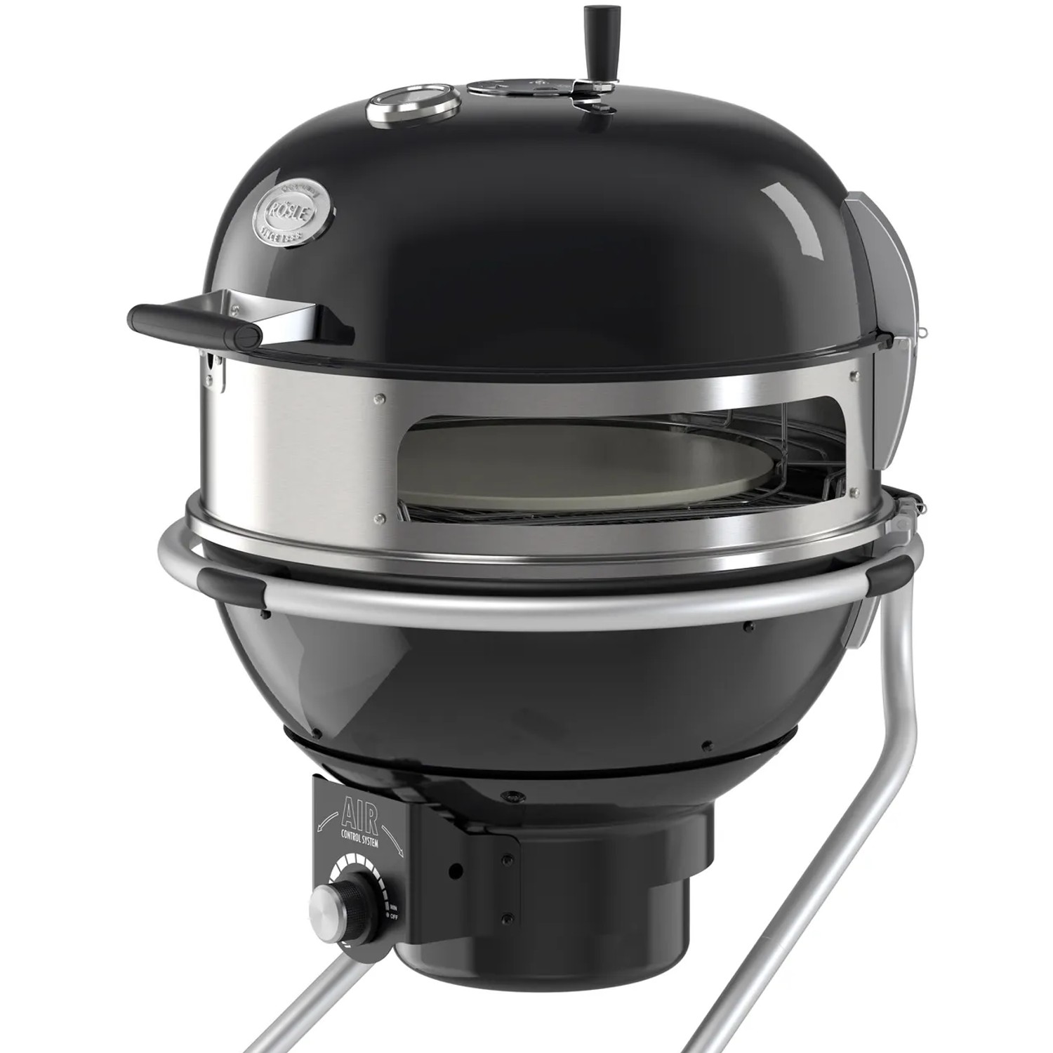 Rösle Gourmetring für Kugelgrill No.1 F60/G60, Edelstahl, mit Pizzabande.
