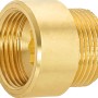 Hahnverlängerung aus Messing, 24,1 mm x 26,4 mm, zur Verlängerung von Gewindefittings.