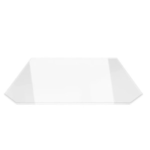 ECOfoxx Funkenschutzplatte Glasbodenplatte Sechseck 100x100cm