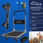 TroniTechnik Transportwagen, klappbar, 150 kg Tragkraft, mit Halterung und Griffpolster.