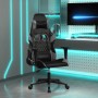 vidaXL Gaming-Stuhl mit Massagefunktion Schwarz und Grau Kunstleder 345515_2