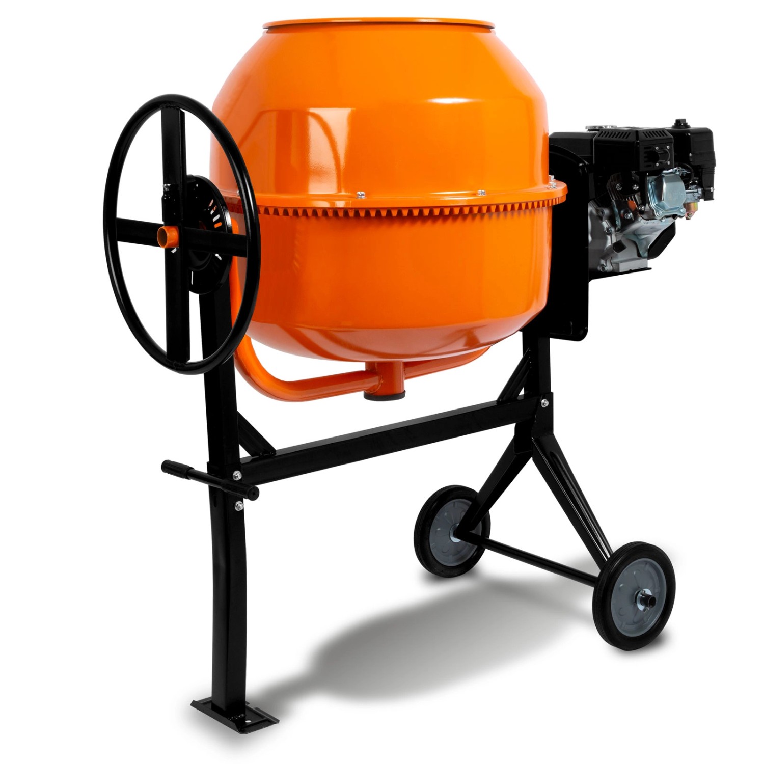 EBERTH 220L Betonmischer Benzin Mobil 6,5PS Benzinmotor Viertakt Gestell