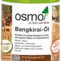 Dose Osmo Holzöl Spezial Bangkirai, seidenmatter Holzanstrich für den Außenbereich.