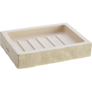 Beige Seifenschale im Beton-Design von baliv Cosy Cave trend für moderne Badezimmer.