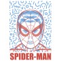 Blaues Spider-Man Wandbild, Gesicht des Superhelden, 30x40 cm.