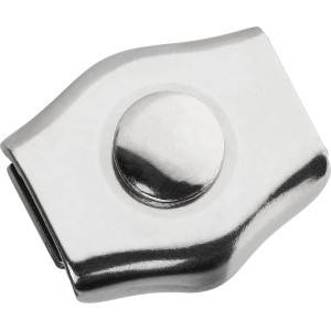 Simplexklemme aus Edelstahl, 4-6 mm, für Seilbefestigung und Schlaufenbildung.
