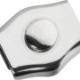 Simplexklemme aus Edelstahl, 4-6 mm, für Seilbefestigung und Schlaufenbildung.