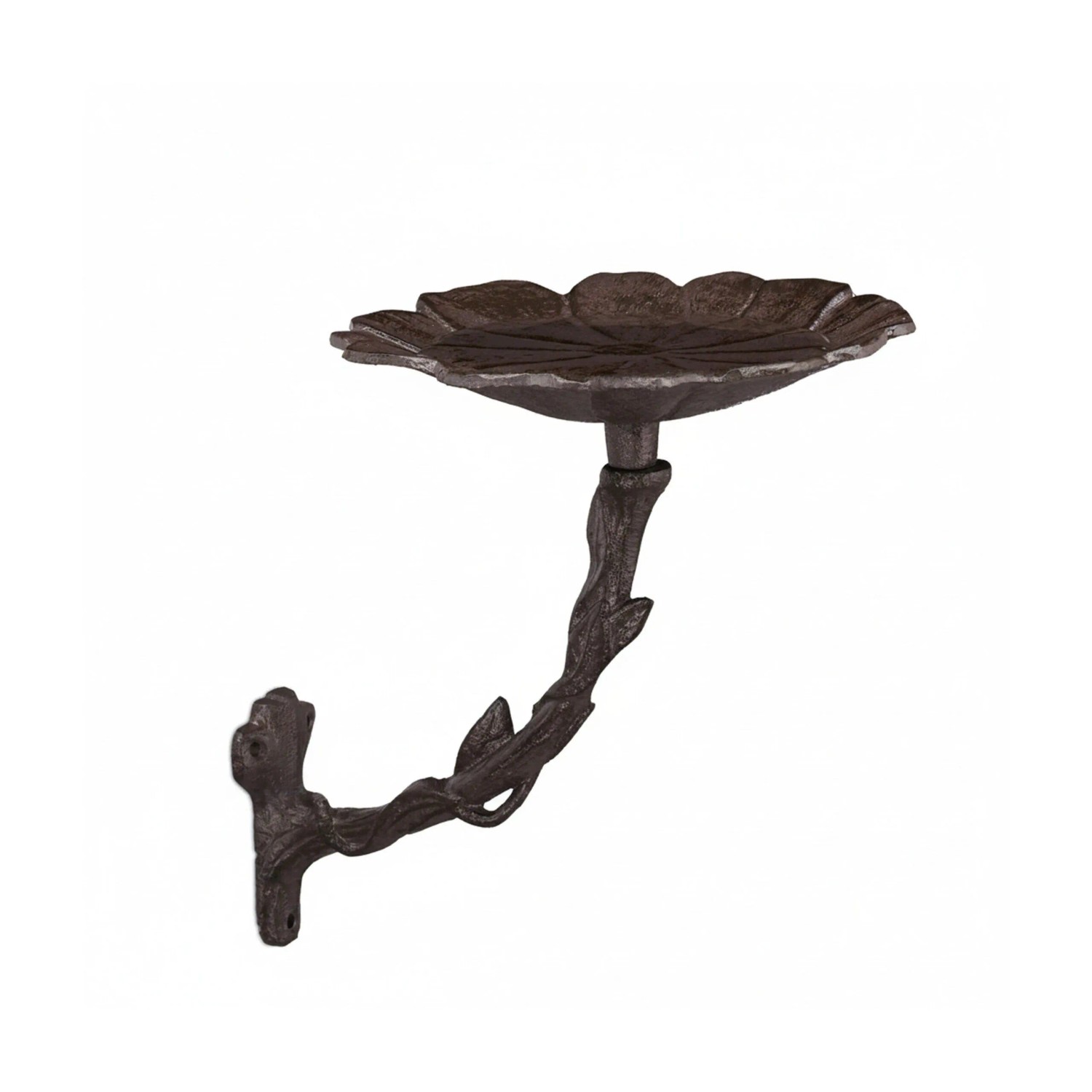 Relaxdays Vogeltränke Gusseisen Braun Wetterfest 20 cm x 17 cm x 21 cm 0,76 kg