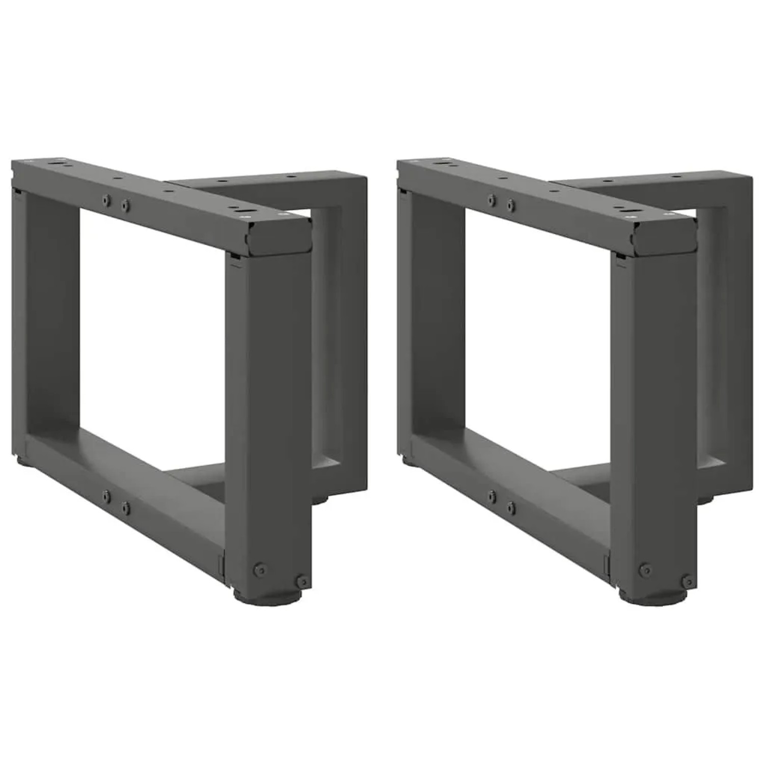 vidaXL Couchtischbeine T-Form 2 Stk Anthrazit 50x25x30-31 cm Stahl 4013010 günstig online kaufen