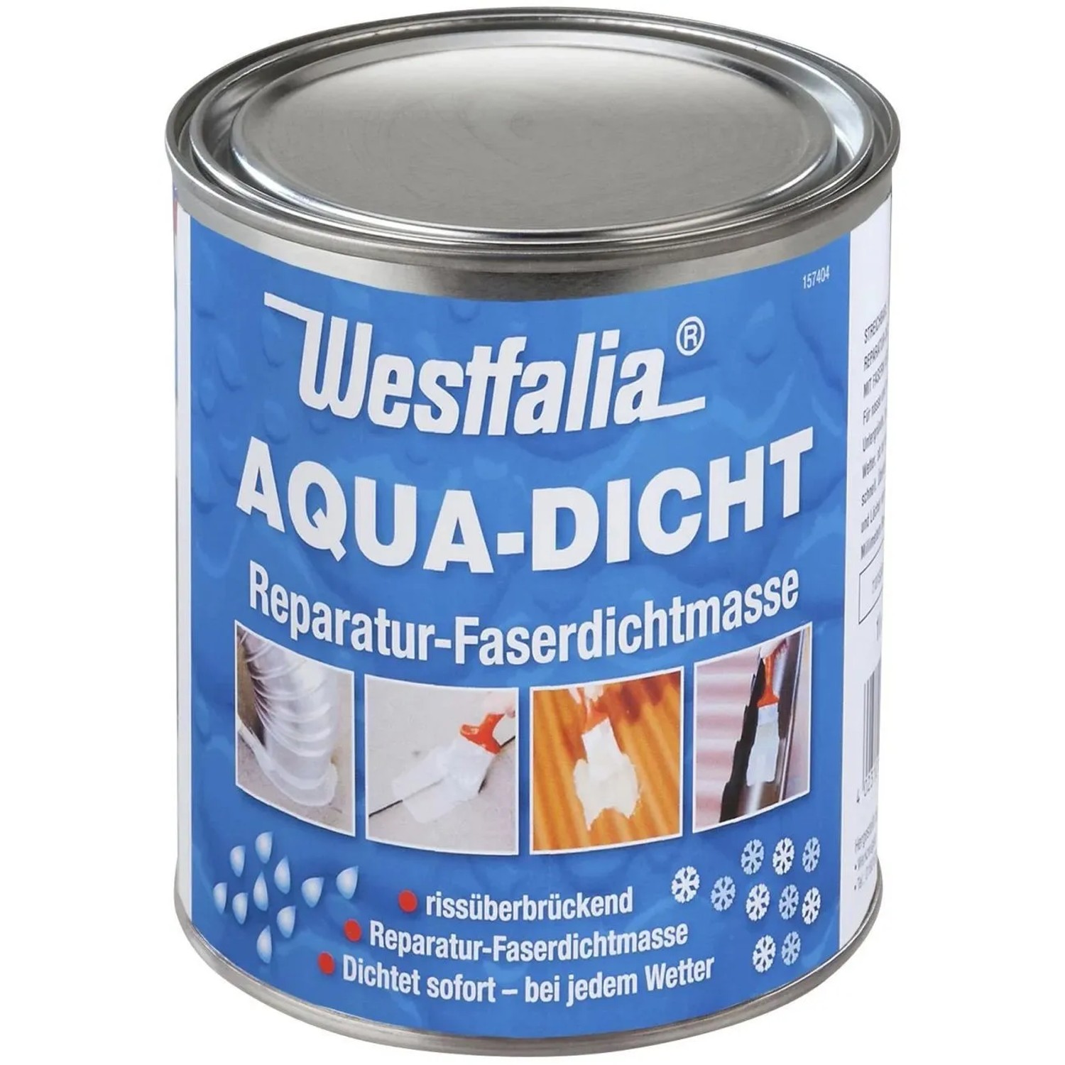 Westfalia Aqua Dicht Transparente Abdichtmasse FaserverstÄRkt 1, Dose