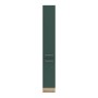 OPTIFIT Savona405 Apothekerschrank, 30 cm, steingrün mit zwei Auszügen und Edelstahlgriffen.